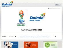 Tablet Screenshot of dalmiacement.com